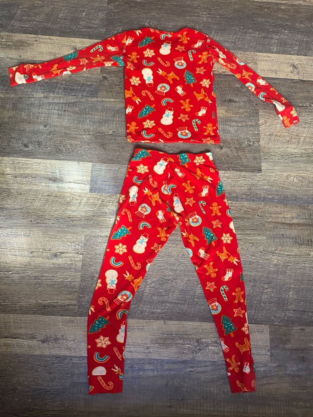 Holiday velour pajama set